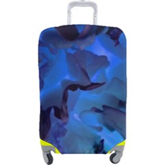 Peony In Blue Luggage Cover (large)