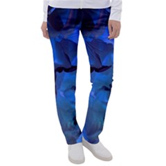 Peony In Blue Women s Casual Pants