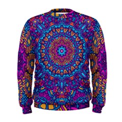 Vibrant Violet Mandala Men s Sweatshirt