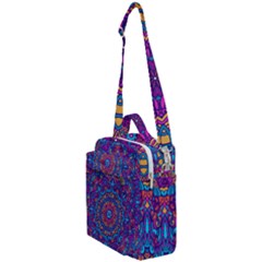 Vibrant Violet Mandala Crossbody Day Bag by lujastyles