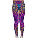 Vibrant Violet Mandala Lightweight Velour Classic Yoga Leggings View2