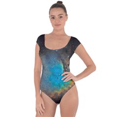 Pacman Nebula (ngc281) Short Sleeve Leotard  by idjy