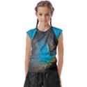 Pacman Nebula (NGC281) Kids  Raglan Cap Sleeve Tee View1