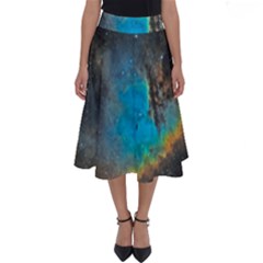 Pacman Nebula (ngc281) Perfect Length Midi Skirt by idjy