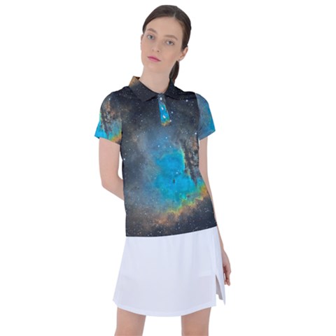 Pacman Nebula (ngc281) Women s Polo Tee by idjy