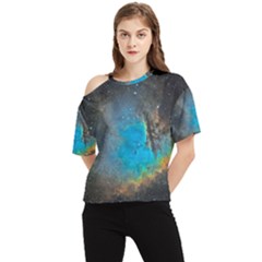 Pacman Nebula (ngc281) One Shoulder Cut Out Tee by idjy