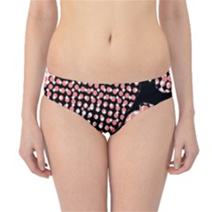 Abstrait Effet Formes Noir/rose Hipster Bikini Bottoms by kcreatif