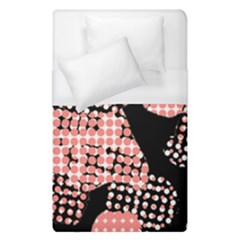 Abstrait Effet Formes Noir/rose Duvet Cover (single Size) by kcreatif