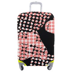 Abstrait Effet Formes Noir/rose Luggage Cover (medium) by kcreatif