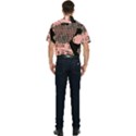 Abstrait Effet Formes Noir/Rose Men s Short Sleeve Pocket Shirt  View2