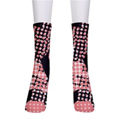 Abstrait Effet Formes Noir/rose Men s Crew Socks by kcreatif