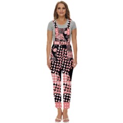 Abstrait Effet Formes Noir/rose Full Overalls by kcreatif