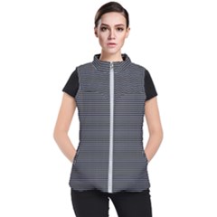 Chevron Colors Blanc/noir Women s Puffer Vest by kcreatif