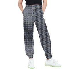 Chevron Colors Blanc/noir Kids  Elastic Waist Pants