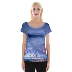 Gouttes D eau Galaxy Cap Sleeve Top by kcreatif