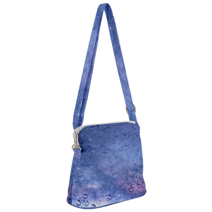 Gouttes d eau Galaxy Zipper Messenger Bag