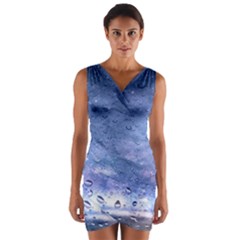 Gouttes D eau Galaxy Wrap Front Bodycon Dress by kcreatif