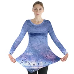 Gouttes D eau Galaxy Long Sleeve Tunic  by kcreatif