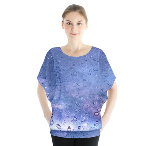 Gouttes D eau Galaxy Batwing Chiffon Blouse by kcreatif