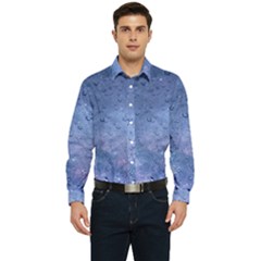 Gouttes D eau Galaxy Men s Long Sleeve  Shirt