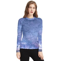 Gouttes D eau Galaxy Women s Long Sleeve Rash Guard by kcreatif