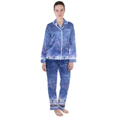 Gouttes D eau Galaxy Satin Long Sleeve Pajamas Set by kcreatif