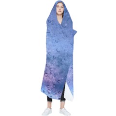 Gouttes D eau Galaxy Wearable Blanket by kcreatif