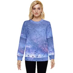 Gouttes D eau Galaxy Hidden Pocket Sweatshirt