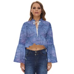 Gouttes D eau Galaxy Boho Long Bell Sleeve Top