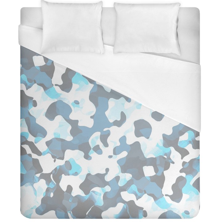 Camouflageblancbleu Duvet Cover (California King Size)