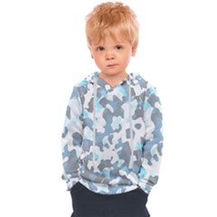 Camouflageblancbleu Kids  Overhead Hoodie by kcreatif