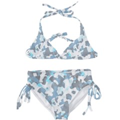 Camouflageblancbleu Kids  Classic Bikini Set by kcreatif