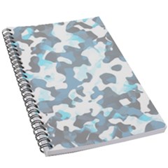 Camouflageblancbleu 5 5  X 8 5  Notebook by kcreatif