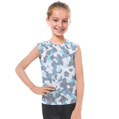 Camouflageblancbleu Kids  Mesh Tank Top by kcreatif