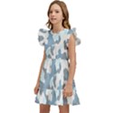 Camouflageblancbleu Kids  Winged Sleeve Dress View2