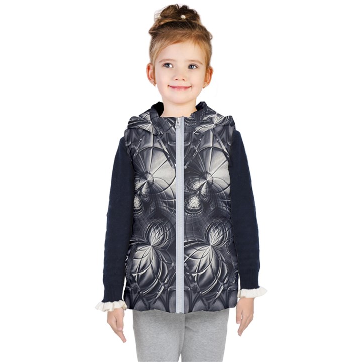 Charcoal Faker Kids  Hooded Puffer Vest