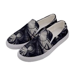 Charcoal Faker Women s Canvas Slip Ons by MRNStudios