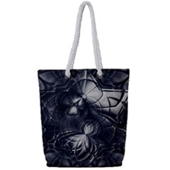 Charcoal Faker Full Print Rope Handle Tote (small) by MRNStudios