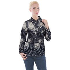 Charcoal Faker Women s Long Sleeve Pocket Shirt