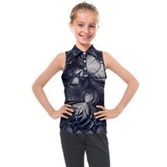 Charcoal Faker Kids  Sleeveless Polo Tee