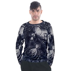 Charcoal Faker Men s Long Sleeve Raglan Tee