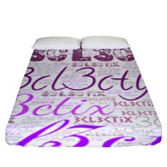 3cl3ctix Wordart Fitted Sheet (king Size) by 3cl3ctix