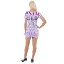 3cl3ctix WordArt Short Sleeve Asymmetric Mini Dress View2