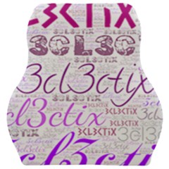 3cl3ctix Wordart Car Seat Velour Cushion  by 3cl3ctix