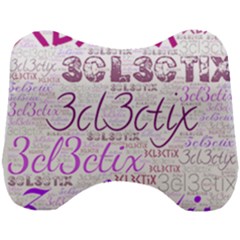 3cl3ctix Wordart Head Support Cushion by 3cl3ctix