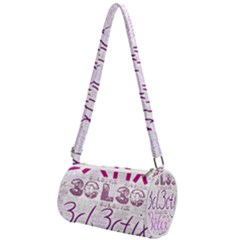 3cl3ctix Wordart Mini Cylinder Bag by 3cl3ctix