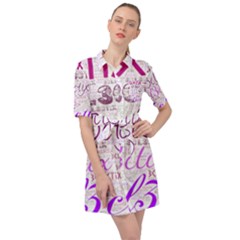 3cl3ctix Wordart Belted Shirt Dress by 3cl3ctix