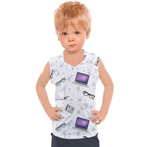 Computer Work Kids  Sport Tank Top by SychEva