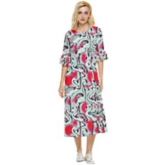  Birdie Double Cuff Midi Dress