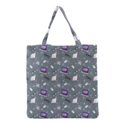 Office Works Grocery Tote Bag by SychEva